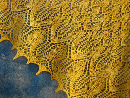 sunflower shawl